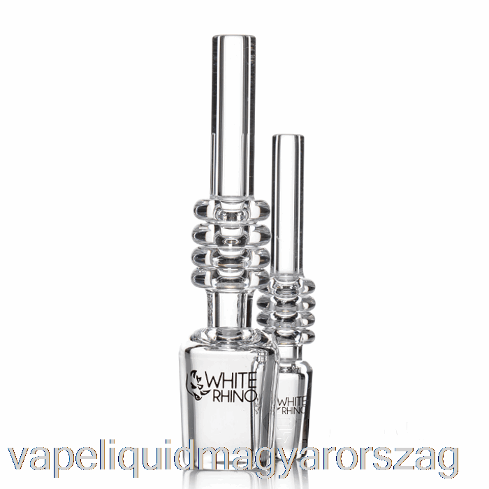 Fehér Orrszarvú Nektár Gyűjtő Kvarc Hegyek 14mm Vape E Cigi